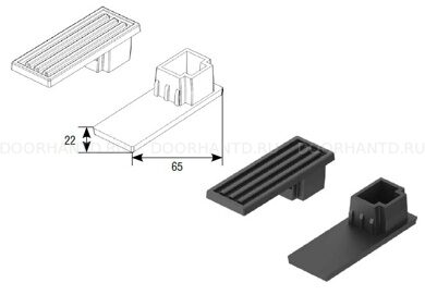 Заглушка для направляющего профиля PB65