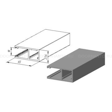 Направляющий профиль RG65BS под вставку-щетку усиленный