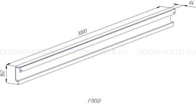 Рельс направляющий L=3000мм (старого образца)